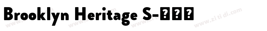 Brooklyn Heritage S字体转换